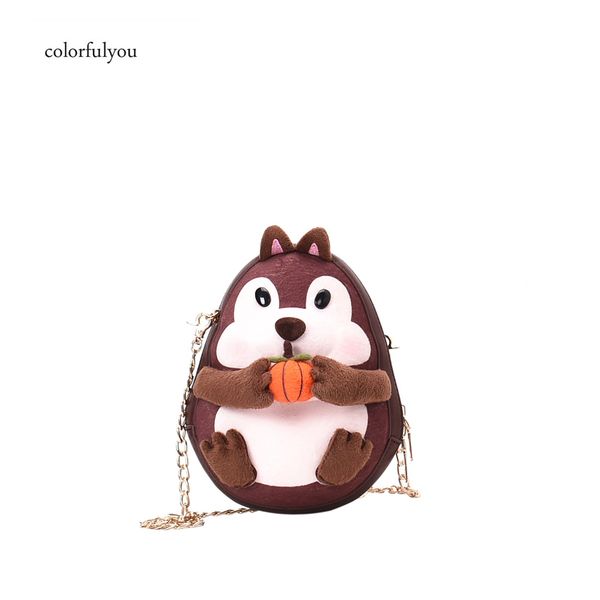 cute squirrel shape shoulder bag for women cartoon animal chain bags pu leather crossbody bags girl lovely little clutches purse
cute squirrel shape shoulder bag for women cartoon animal chain bags pu leather crossbody bags girl lovely little clutches purse