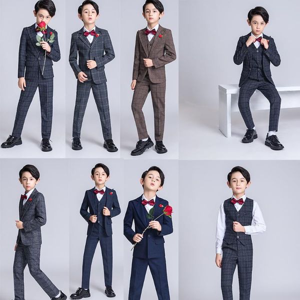 юаньлу 6pcs новых детские костюмов для свадебного blazer boy костюмов формального костюма blazer жилет брюки решетчатых одежда детей, Black
юаньлу 6pcs новых детские костюмов для свадебного blazer boy костюмов формального костюма blazer жилет брюки решетчатых одежда детей, Black