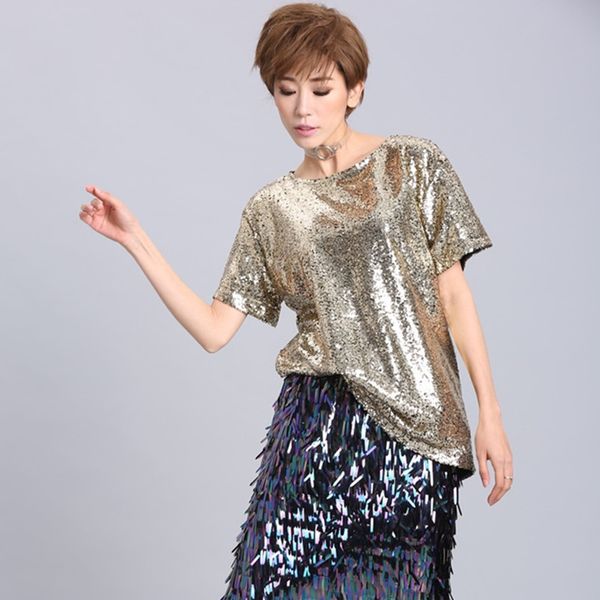 bling sequin summer hip hop solid gold/silver women t shirt ins popular shirts girl oversize harajuku, White
bling sequin summer hip hop solid gold/silver women t shirt ins popular shirts girl oversize harajuku, White