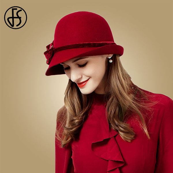 fs vintage women wool hats winter fedora fashion wide brim felt bowler red hat female chapeu cap bowknot blue cloche hats, Blue;gray
fs vintage women wool hats winter fedora fashion wide brim felt bowler red hat female chapeu cap bowknot blue cloche hats, Blue;gray