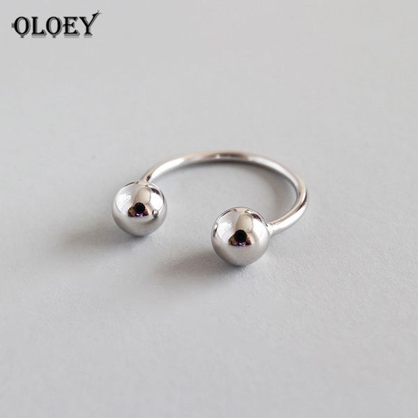 oloey genuine 925 sterling silver opening adjustable rings for women korean style double ball beads finger ring jewelry ymr586, Golden;silver
oloey genuine 925 sterling silver opening adjustable rings for women korean style double ball beads finger ring jewelry ymr586, Golden;silver
