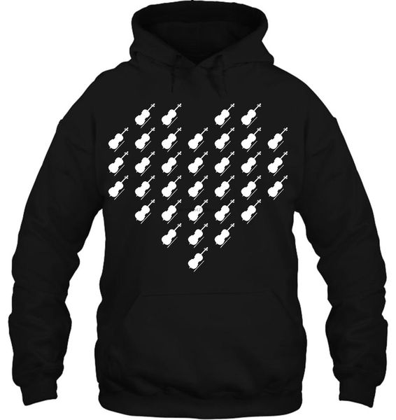 men hoodie funny violin heart silhouette summer women streetwear, Black 
men hoodie funny violin heart silhouette summer women streetwear, Black