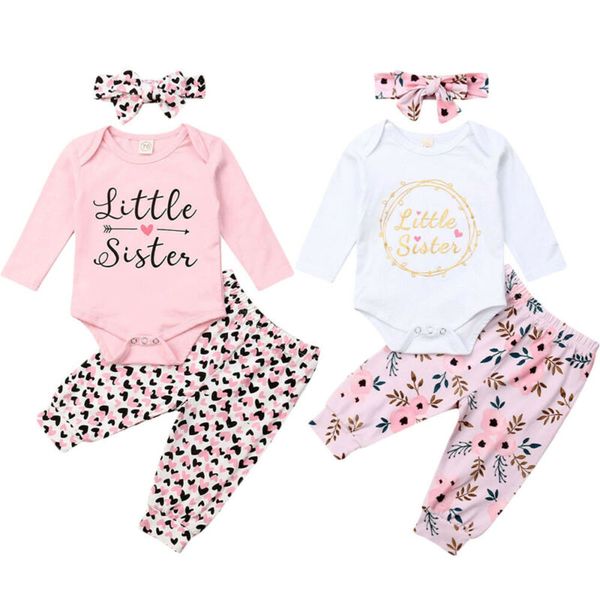 2019 newborn infant baby girl outfits little sister clothes long sleeve cotton romper bodysuit printed pants legging trousers, Blue
2019 newborn infant baby girl outfits little sister clothes long sleeve cotton romper bodysuit printed pants legging trousers, Blue