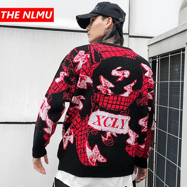 harajuku knitted sweaters men hip hop letter print pullover christmas sweater streetwear male fashion winter 2019 wg475, White;black
harajuku knitted sweaters men hip hop letter print pullover christmas sweater streetwear male fashion winter 2019 wg475, White;black