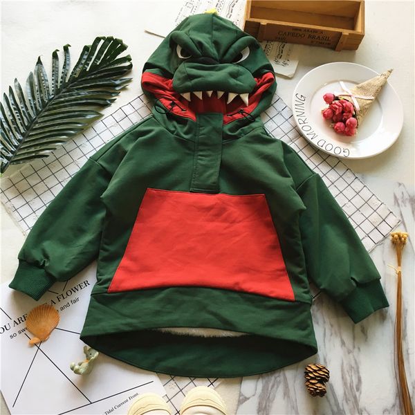 tonytaobaby winter new style baby dinosaur pure cotton green pullover plus velvet thick coat, Blue;gray
tonytaobaby winter new style baby dinosaur pure cotton green pullover plus velvet thick coat, Blue;gray