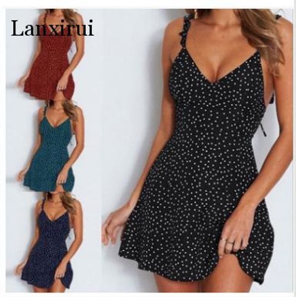fashion lovely women sleeveless wrap boho polka dot loose causal butterfly sleeve mini dress summer sundress holiday, Black;gray
fashion lovely women sleeveless wrap boho polka dot loose causal butterfly sleeve mini dress summer sundress holiday, Black;gray