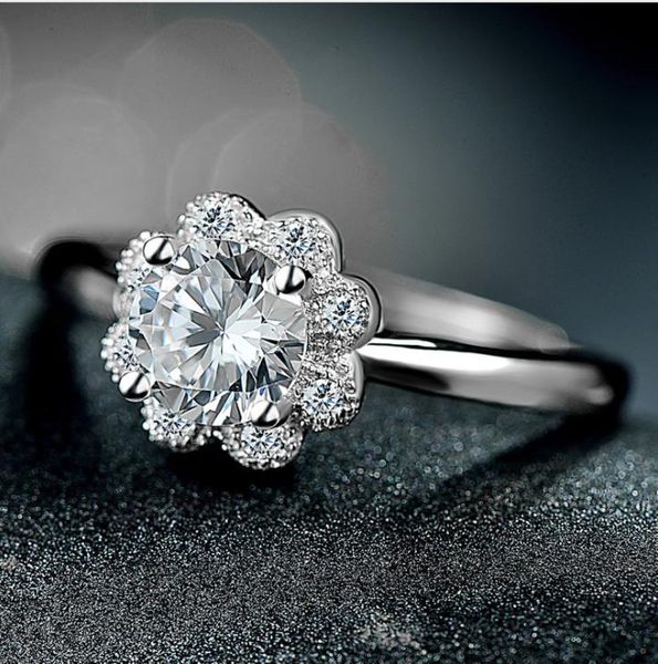 female size real s925 sterling silver cz diamond flower ring wedding zircon ring jewelry for women
female size real s925 sterling silver cz diamond flower ring wedding zircon ring jewelry for women