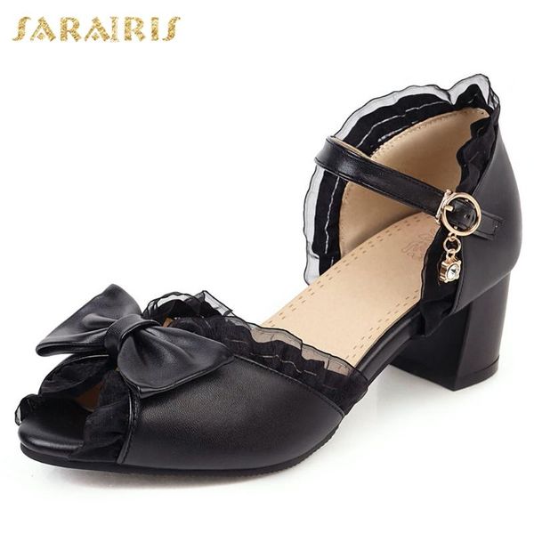 sarairis 2020 large size 43 peep toe summer sandals woman shoes buckle strap hoof heels ruffles shoes women sandals, Black
sarairis 2020 large size 43 peep toe summer sandals woman shoes buckle strap hoof heels ruffles shoes women sandals, Black