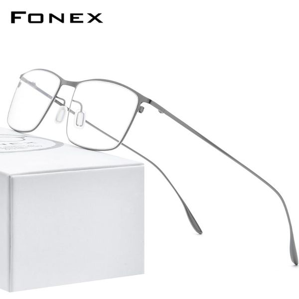 fonex titanium alloy glasses frame men square myopia prescription eyeglasses frames 2020 new full optical korean eyewear 8105, Black
fonex titanium alloy glasses frame men square myopia prescription eyeglasses frames 2020 new full optical korean eyewear 8105, Black