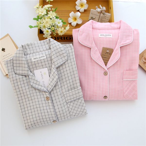 simple plaid couple nightwear set 100%cotton spring autumn yarn long-sleeved leisure homewear set sleepwear women men pajamas, Blue;gray
simple plaid couple nightwear set 100%cotton spring autumn yarn long-sleeved leisure homewear set sleepwear women men pajamas, Blue;gray