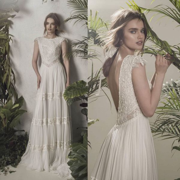 fashion wedding dresses capped sleeves beading applique lace chiffon bridal gowns custom made backless sweep train a-line wedding dress, White
fashion wedding dresses capped sleeves beading applique lace chiffon bridal gowns custom made backless sweep train a-line wedding dress, White