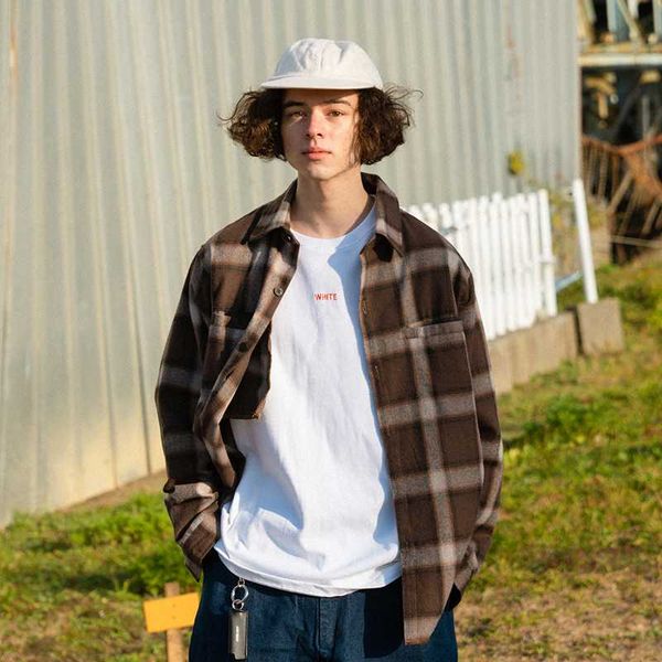 oversized check long sleeve casual shirt 2019 autumn & winter fashion hip hop men plaid flannel check shirt 8713w, White;black
oversized check long sleeve casual shirt 2019 autumn & winter fashion hip hop men plaid flannel check shirt 8713w, White;black