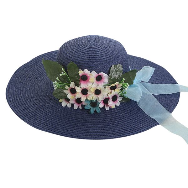 2019 youth fashion ladies flower pattern hats beach summer seaside outdoor play weaving grass sunscreen big straw wide brim caps, Blue;gray
2019 youth fashion ladies flower pattern hats beach summer seaside outdoor play weaving grass sunscreen big straw wide brim caps, Blue;gray