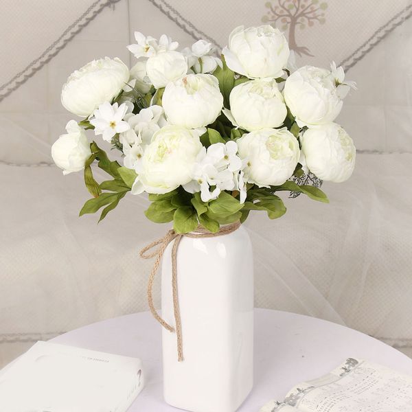 13 heads artificial silk peony flower bulk craft fake flowers wedding bouquet party home room decoration high quality
13 heads artificial silk peony flower bulk craft fake flowers wedding bouquet party home room decoration high quality