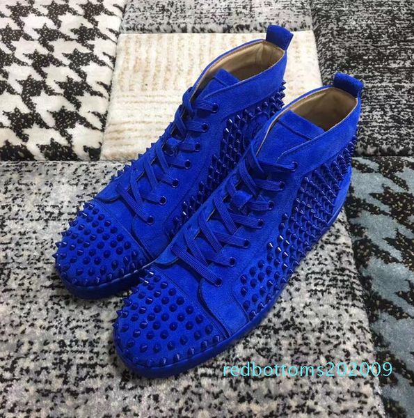 luxury designer classic sneakers men women casual shoes party dress high-cut studded spikes platforms red bottom trainers sneaker sued r09, Black
luxury designer classic sneakers men women casual shoes party dress high-cut studded spikes platforms red bottom trainers sneaker sued r09, Black