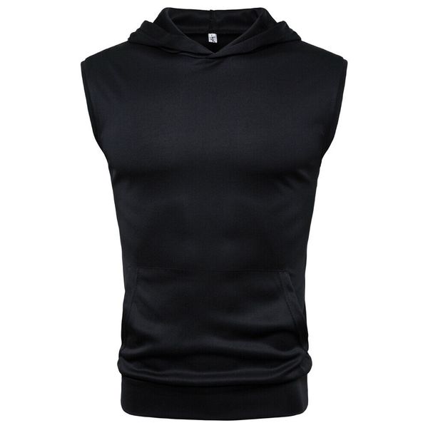 Men's Sleeveless Hoodie Summer Bodybuilding Vests Sportswear Workout Solid Soft Casual Hooded Tees Male Clothes Fitness Tops
Men's Sleeveless Hoodie Summer Bodybuilding Vests Sportswear Workout Solid Soft Casual Hooded Tees Male Clothes Fitness Tops