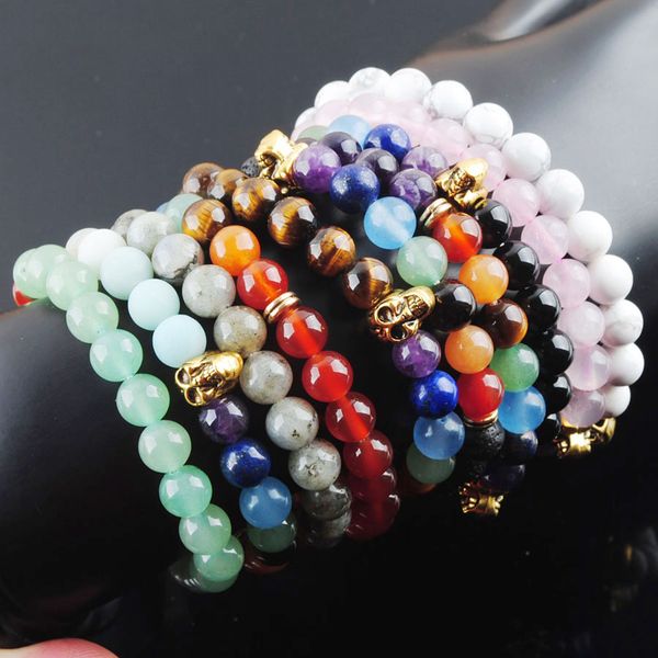 wojiaer 7 chakra skull ghost head wrist strand stretch bracelet natural stone yoga bangles for men friend gift 7inches jewelry bk326, Black
wojiaer 7 chakra skull ghost head wrist strand stretch bracelet natural stone yoga bangles for men friend gift 7inches jewelry bk326, Black