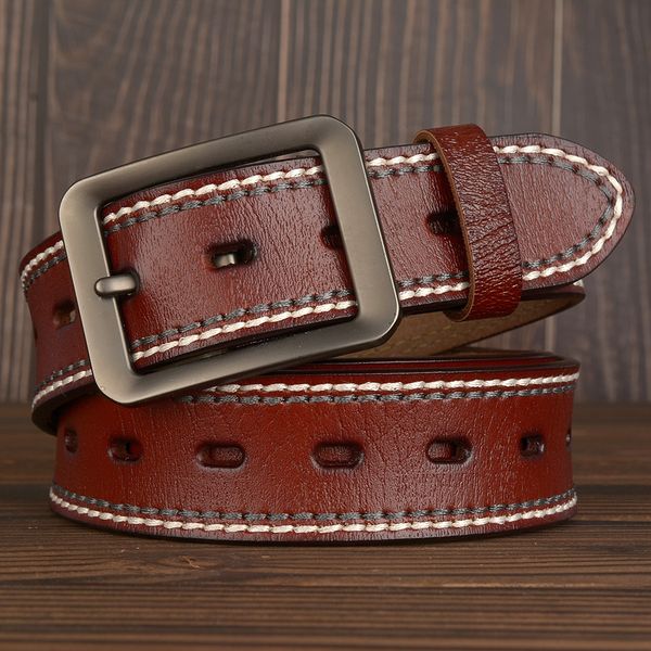 casual car double line genuine cowhide button japanese button cowboy men's belt cowhide men's belt, Black;brown
casual car double line genuine cowhide button japanese button cowboy men's belt cowhide men's belt, Black;brown