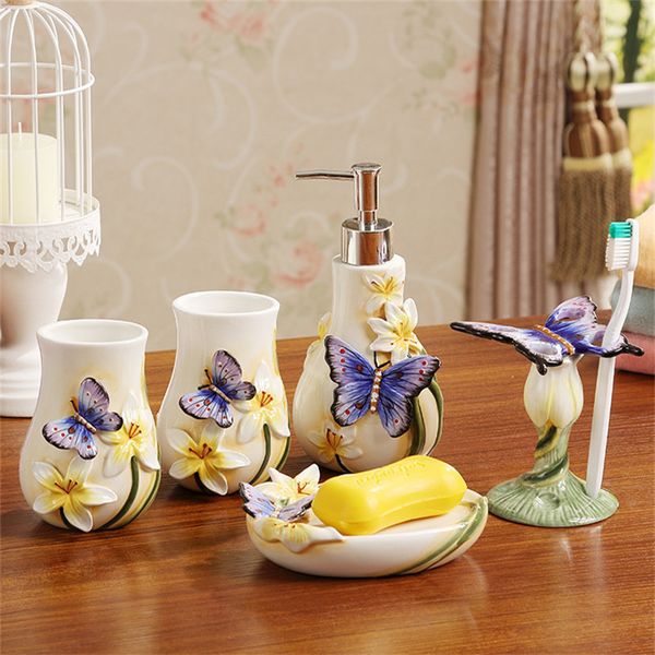 ceramic soap dispenser toothbrush holder gargle cup soap dish 5 pieces set wedding gifts bathroom accessories set ing
ceramic soap dispenser toothbrush holder gargle cup soap dish 5 pieces set wedding gifts bathroom accessories set ing