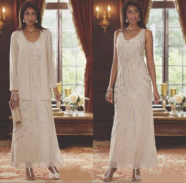 elegant v neck chiffon mother's dresses two pieces beaded wedding guest ankle length mother of the bride dresses with long sleeves jack, Black;red
elegant v neck chiffon mother's dresses two pieces beaded wedding guest ankle length mother of the bride dresses with long sleeves jack, Black;red