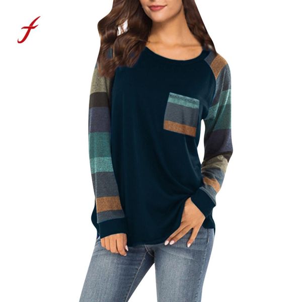 women's blouses & shirts women 2021 fashion stripe sleeve patchwork casual loose long sleevecasual plus size blusas femininas, White
women's blouses & shirts women 2021 fashion stripe sleeve patchwork casual loose long sleevecasual plus size blusas femininas, White