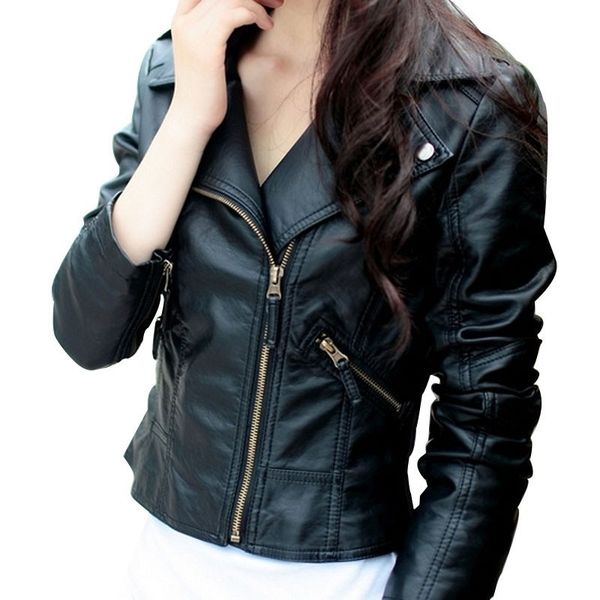 women leather jacket faux black leather jacket red women slim multiple zippers coats ladies pu biker woman jackets py36
women leather jacket faux black leather jacket red women slim multiple zippers coats ladies pu biker woman jackets py36