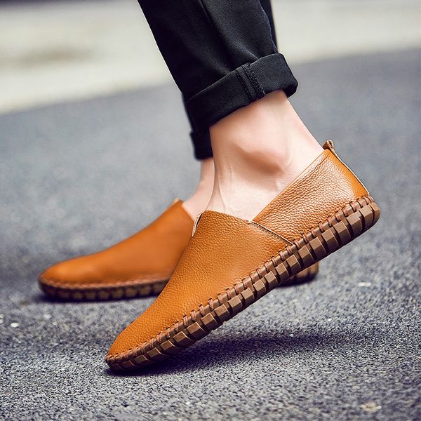 men casual driving shoes 2020 men leather loafers shoes fashion handmade soft breathable moccasins flats slipe on footwear, Black
men casual driving shoes 2020 men leather loafers shoes fashion handmade soft breathable moccasins flats slipe on footwear, Black