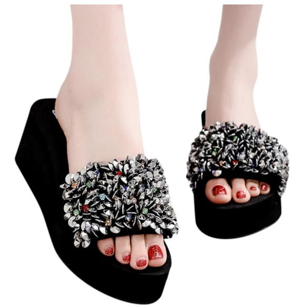 sagace wedges slippers women plus size crystal flowers shoes summer ladies casual indoor&outdoor sandal slipper high quality, Black
sagace wedges slippers women plus size crystal flowers shoes summer ladies casual indoor&outdoor sandal slipper high quality, Black