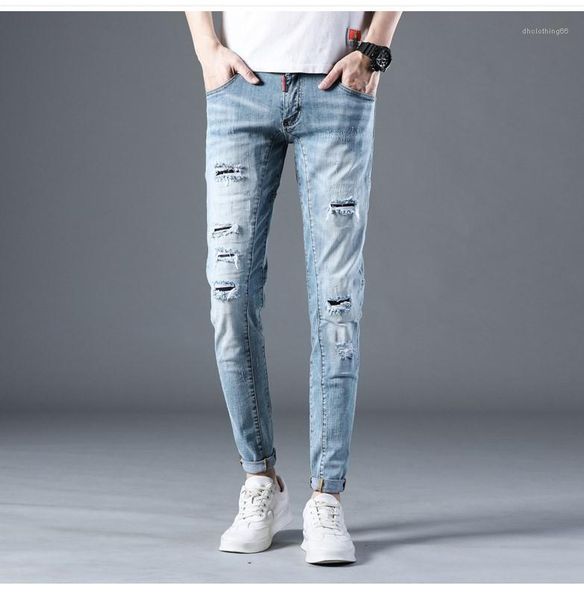 long pants mens hole jeans fashion zipper fly pencil pants mens distrressed stretch jeans light blue mid
long pants mens hole jeans fashion zipper fly pencil pants mens distrressed stretch jeans light blue mid