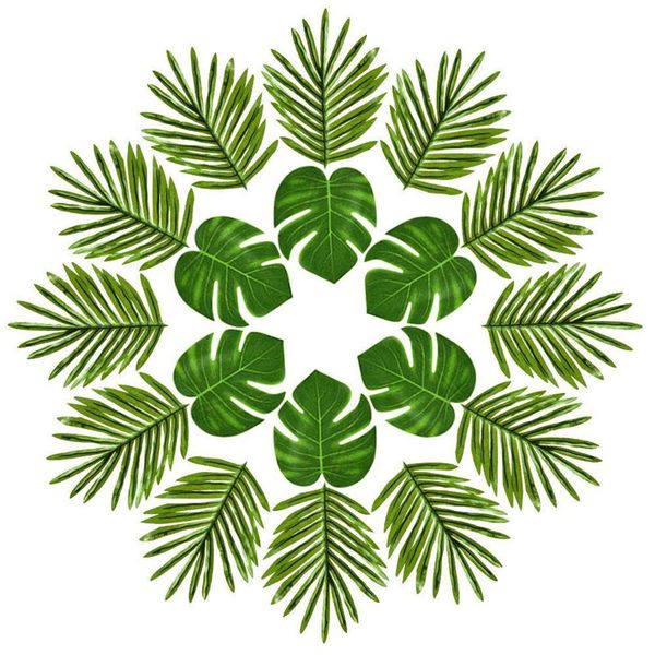 24 pcs tropical palm leaves luau party decoration artificial simulation tropical monstera plant leaves for hawaiian safari jungl
24 pcs tropical palm leaves luau party decoration artificial simulation tropical monstera plant leaves for hawaiian safari jungl