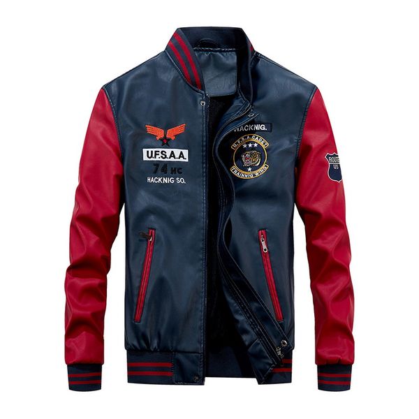 mjartoria 2019 autumn winter new men leather jacket hit color street wear baseball jackets man thick coat casual masculina, Black
mjartoria 2019 autumn winter new men leather jacket hit color street wear baseball jackets man thick coat casual masculina, Black
