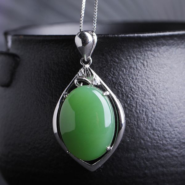 with certificate atmospheric hetian jade pendant 925 sterling silver with national wind jade pendant
with certificate atmospheric hetian jade pendant 925 sterling silver with national wind jade pendant