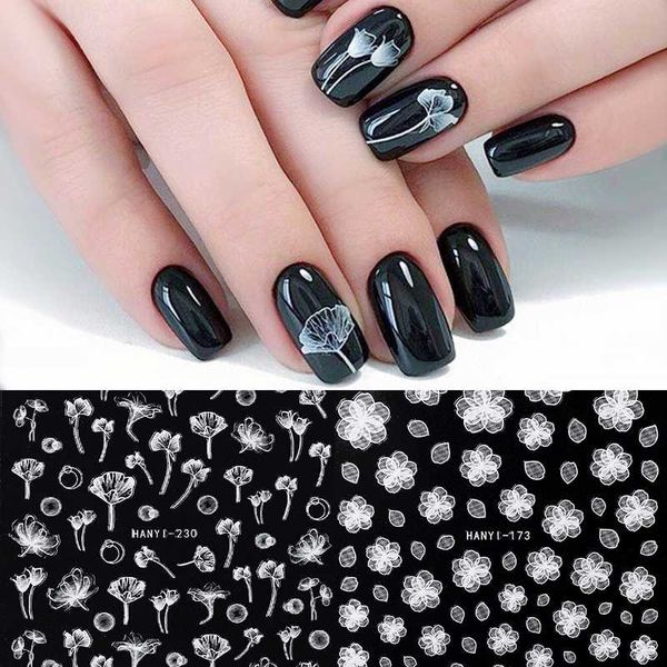 1pc nail art 3d nail sticker white flower decals popular fairy tales diy transfer sticker art decoration for manicurin, Black
1pc nail art 3d nail sticker white flower decals popular fairy tales diy transfer sticker art decoration for manicurin, Black