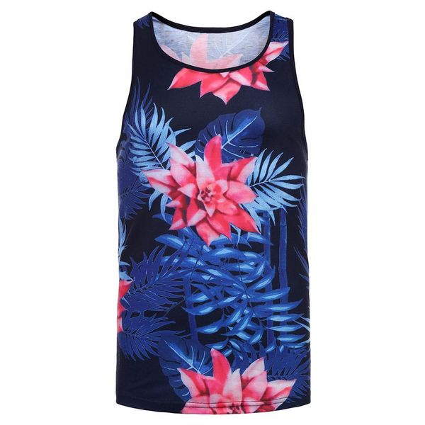 men' hipster hip hop floral print regular sleeveless casual summer tank printed, o-neck fashion, White;black
men' hipster hip hop floral print regular sleeveless casual summer tank printed, o-neck fashion, White;black