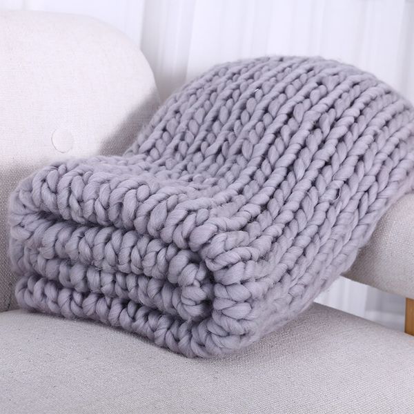 hand chunky wool knitted blanket thick yarn merino wool bulky knitting throw blankets 200x200cm nordic home textile dropshipping d19010902
hand chunky wool knitted blanket thick yarn merino wool bulky knitting throw blankets 200x200cm nordic home textile dropshipping d19010902