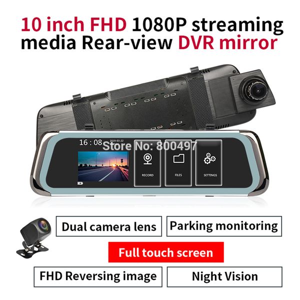 car dvr fhd 1080p 10" ips full screen stream media rear view mirror retractable camera with dual channel g-sensor dash cam
car dvr fhd 1080p 10" ips full screen stream media rear view mirror retractable camera with dual channel g-sensor dash cam