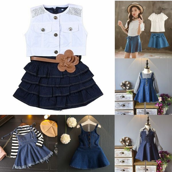baby girl clothes dress 2019 new girls dress + jacket 2 piece set bud silk yarn girl summer vest denim skirt suitable for 2-7 y, White
baby girl clothes dress 2019 new girls dress + jacket 2 piece set bud silk yarn girl summer vest denim skirt suitable for 2-7 y, White