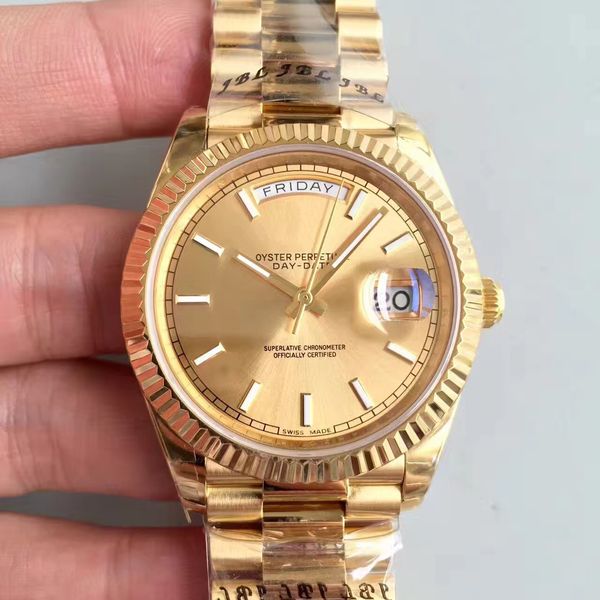 u1 factory wristwatch daydate president automatic watches men stainless steel strap gold dial watches male watches day date 40mm, Slivery;brown
u1 factory wristwatch daydate president automatic watches men stainless steel strap gold dial watches male watches day date 40mm, Slivery;brown