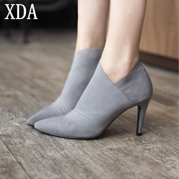 xda new women shoes slip-on retro high heel ankle boot elegant cusp england casual short boots female pointed toe stiletto shoes, Black
xda new women shoes slip-on retro high heel ankle boot elegant cusp england casual short boots female pointed toe stiletto shoes, Black