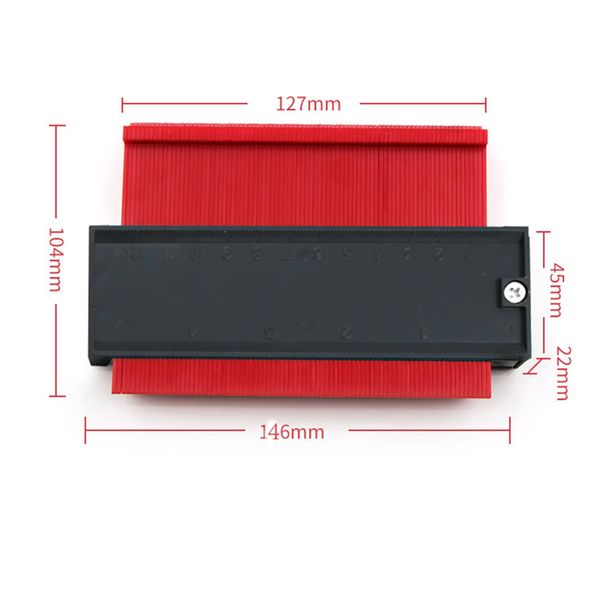 1pc gauge contour profile copy gauge duplicator standard wood marking tool tiling laminate tiles general tools 0-120mm range
1pc gauge contour profile copy gauge duplicator standard wood marking tool tiling laminate tiles general tools 0-120mm range
