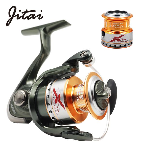 jitai spinning reel with spare metal spool smooth 5.2:1 gear ratio 9+1bb left right hand fishing reel 10bb fishing coils
jitai spinning reel with spare metal spool smooth 5.2:1 gear ratio 9+1bb left right hand fishing reel 10bb fishing coils