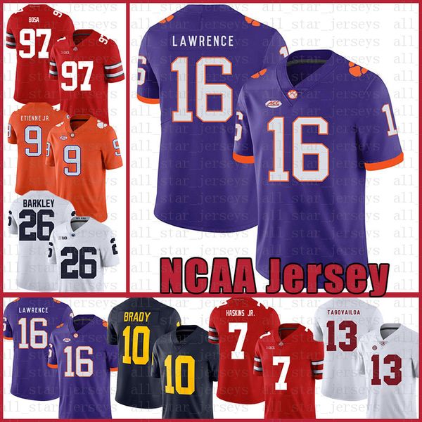 clemson tigers american football jersey 16 trevor lawrence 9 travis etienne jr. sports wears ncaa jerseys 7 dwayne haskins jr tom brady esrg, Black;red
clemson tigers american football jersey 16 trevor lawrence 9 travis etienne jr. sports wears ncaa jerseys 7 dwayne haskins jr tom brady esrg, Black;red