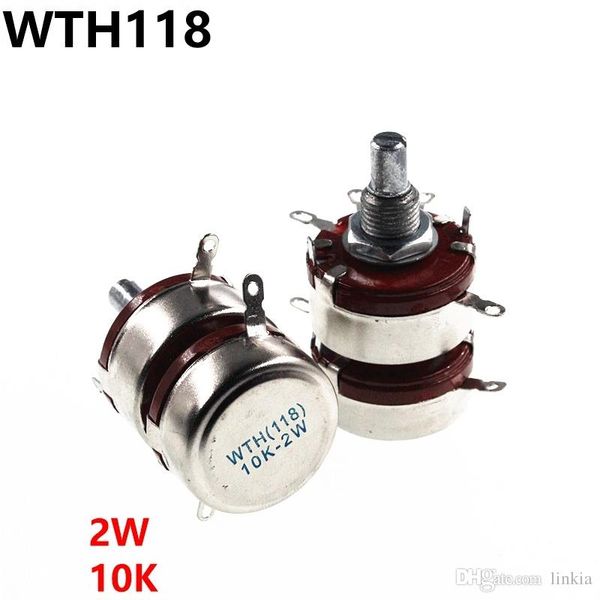 wth118 2w 10k double potentiometer 2 potentiometer 
wth118 2w 10k double potentiometer 2 potentiometer