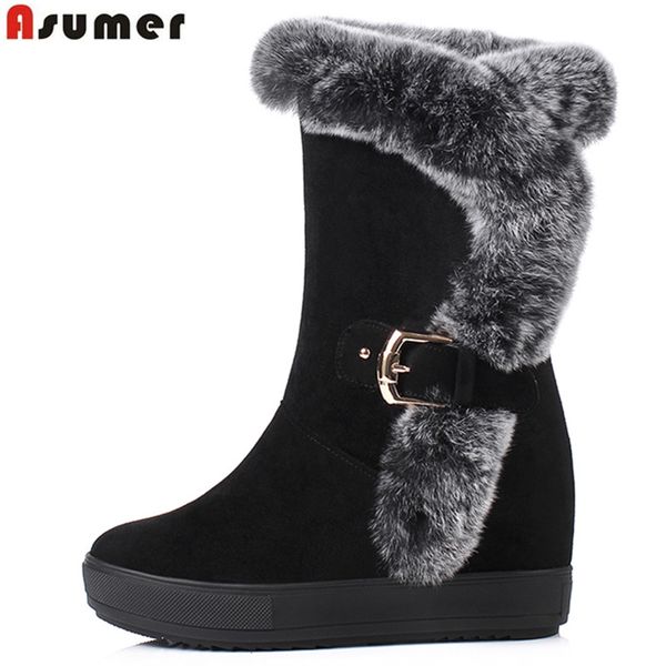 asumer 2020 big size 40 snow boots warm winter flock buckle wedges platform shoes sweet fashion ankle boots women, Black
asumer 2020 big size 40 snow boots warm winter flock buckle wedges platform shoes sweet fashion ankle boots women, Black