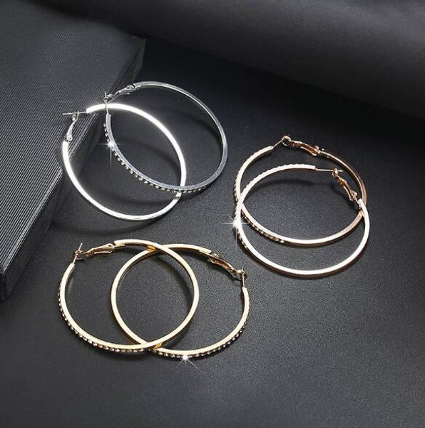 fashion designer women metal big circle smooth large round ring hoop earrings new crystal big circle earrings, Golden;silver
fashion designer women metal big circle smooth large round ring hoop earrings new crystal big circle earrings, Golden;silver