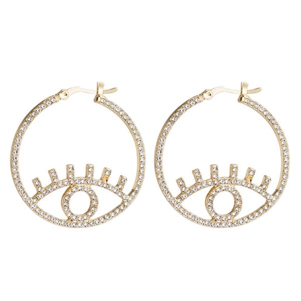 fashion trendy rhinestone crystal eye big round statement earrings dangle drop earrings bijoux jewelry accessories for woman, Silver
fashion trendy rhinestone crystal eye big round statement earrings dangle drop earrings bijoux jewelry accessories for woman, Silver