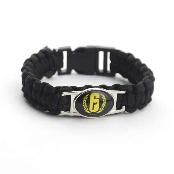 rainbow six bracelet siege symbol wrap multilayer leather braided rope wristband jewelry men women fps game collection, Golden;silver
rainbow six bracelet siege symbol wrap multilayer leather braided rope wristband jewelry men women fps game collection, Golden;silver