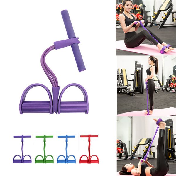 4 tubes strong fitness bands yoga resistance latex pedal exerciser sit- up gear leg pull pedal exerciser multi-color
4 tubes strong fitness bands yoga resistance latex pedal exerciser sit- up gear leg pull pedal exerciser multi-color