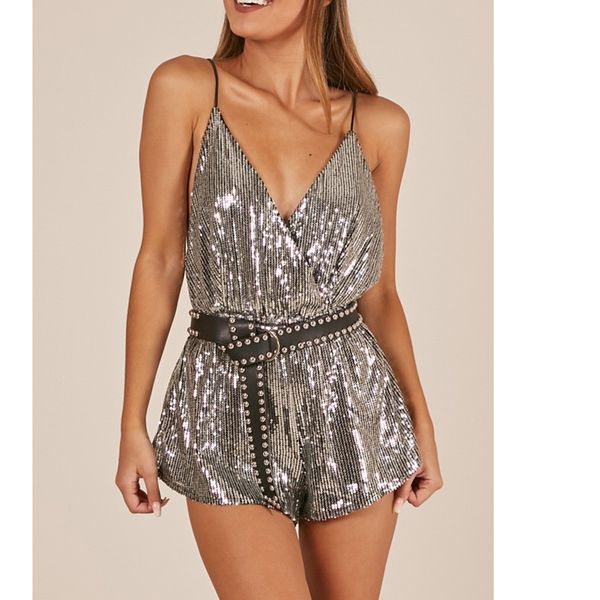 women v neck sequins summer playsuits deep-v neck fashion nightclub bodysuit bandage backless beach party overalls clothes, Black;white
women v neck sequins summer playsuits deep-v neck fashion nightclub bodysuit bandage backless beach party overalls clothes, Black;white