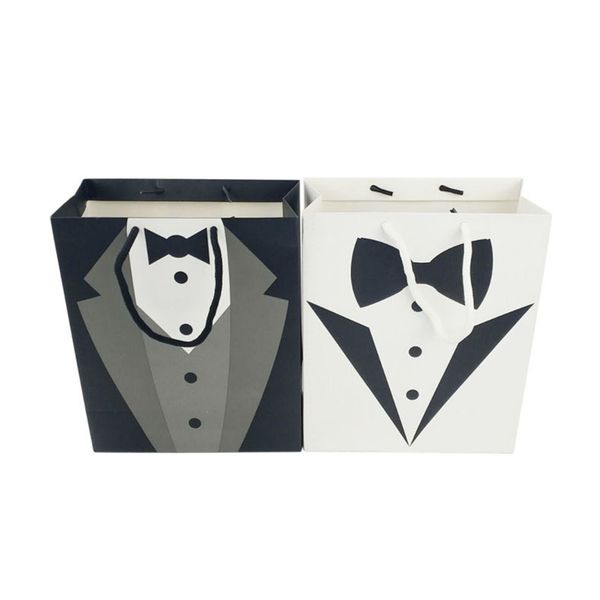 10pcs black and white dress paper tote bag packaging gift cosmetics paper bags wedding supplies creative bags
10pcs black and white dress paper tote bag packaging gift cosmetics paper bags wedding supplies creative bags